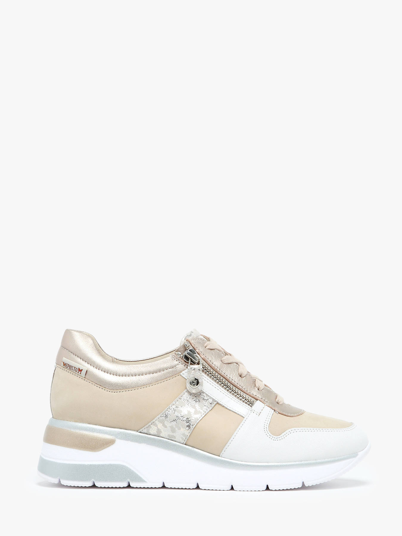 Sneakers talon compens en cuir MEPHISTO
