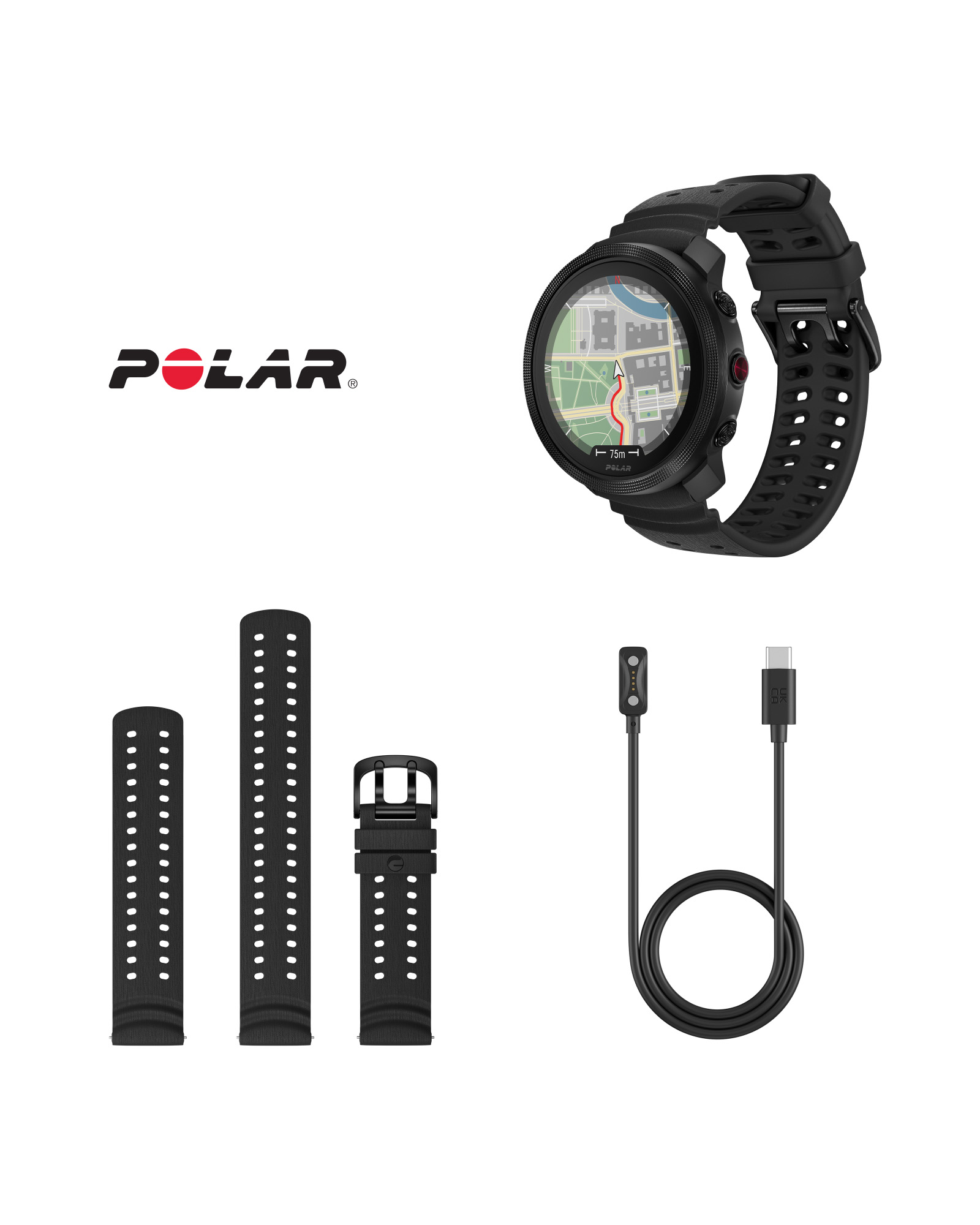 Polar Vantage Treningsklokke M3 Svart S-L