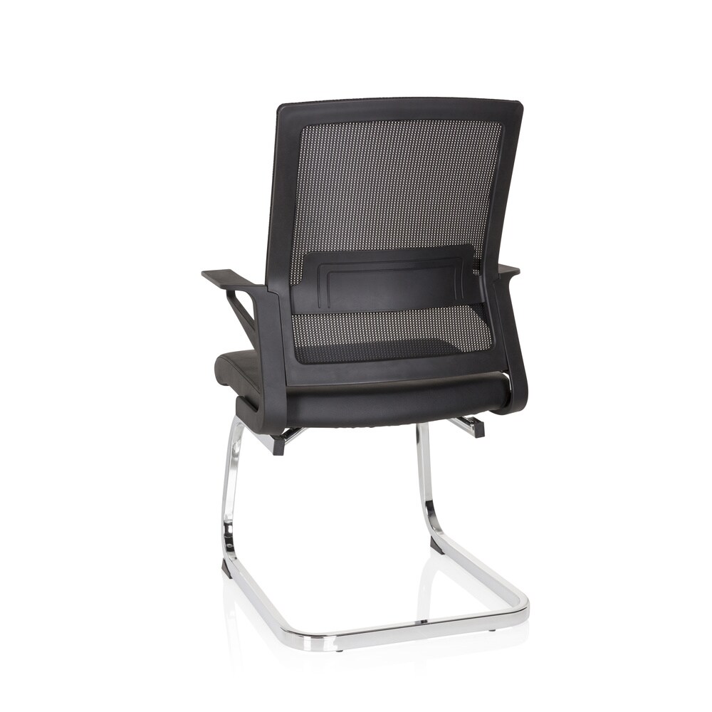 Freischwinger INVENTOR V PRO Kunstleder/Netzstoff mit Armlehnen hjh OFFICE