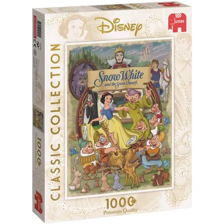 Jumbo Spiele Puzzle - Disney Classic Collection, Schneewittchen, 1000 Teile