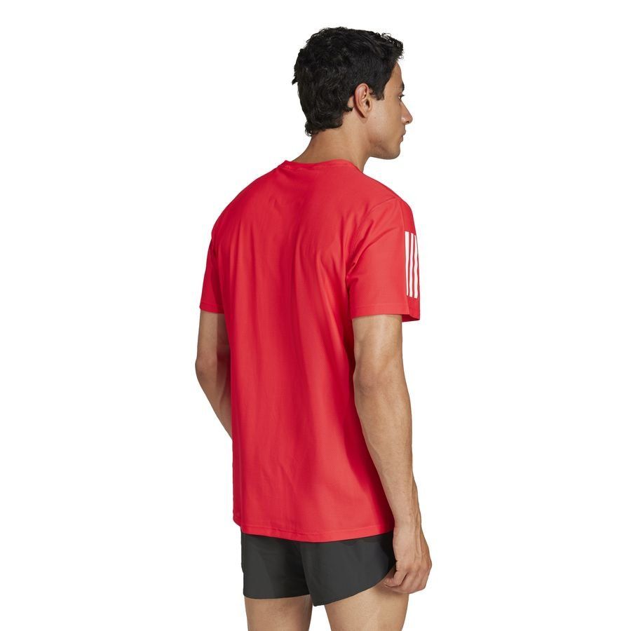 adidas T-shirt Running Own The Run - Pure Ruby