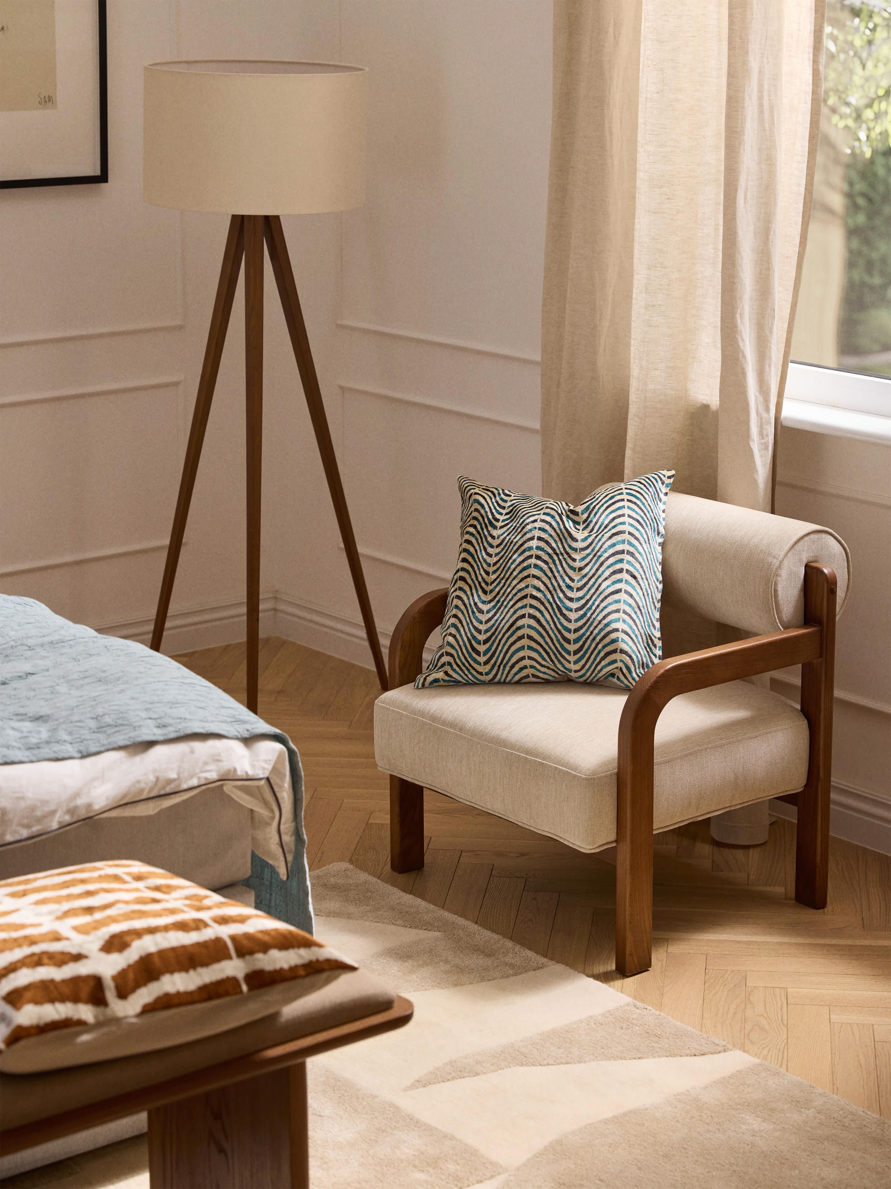 Viscose kussenhoes Hayden met geweven jacquardpatroon