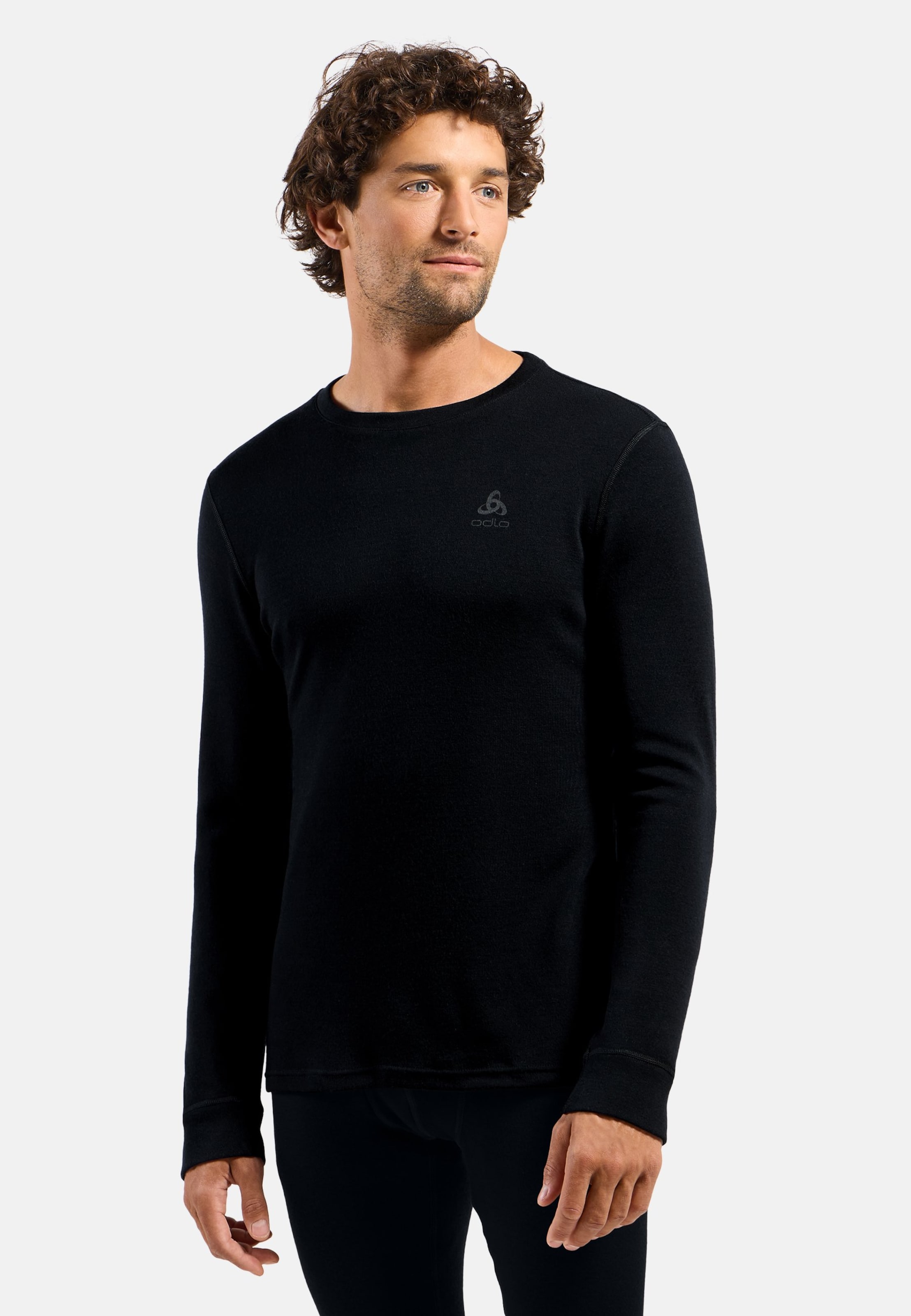 Natural Merino 260 Base Layer Langarmshirt in black