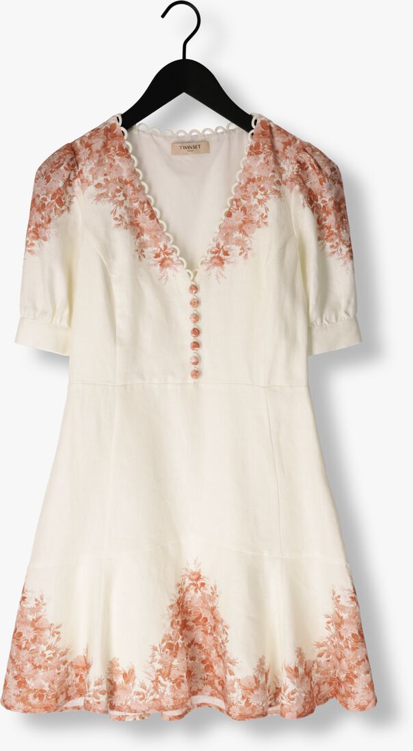 TWINSET MILANO beige twinset milano mini jurk woven dress