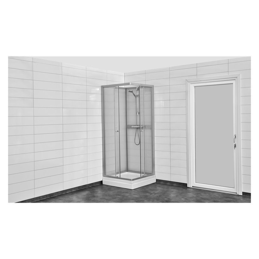 Dusjkabinett 80x80x205 cm