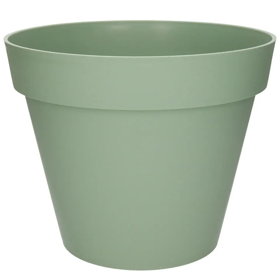 EDA Toscane Bloempot - kunststof - groen - D40 x H32 cm