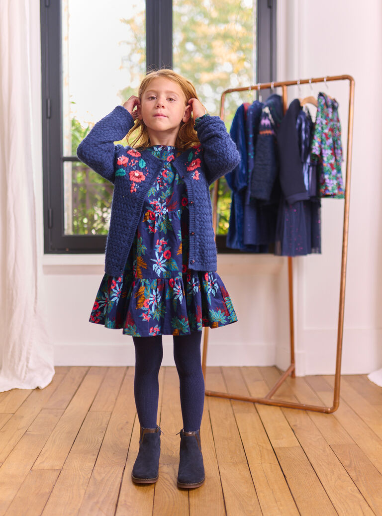 Robe à imprimé tropical