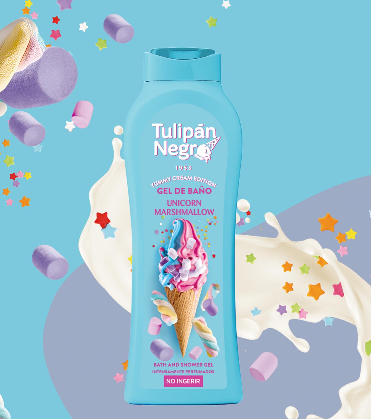 Tulipán Negro - *Yummy Cream Edition* - Gel de banho 650ml - Unicorn Marshmallow