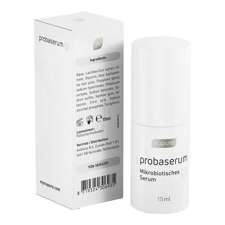 Nupure probaserum mikrobiotisches Serum Tagescreme, 15 ml