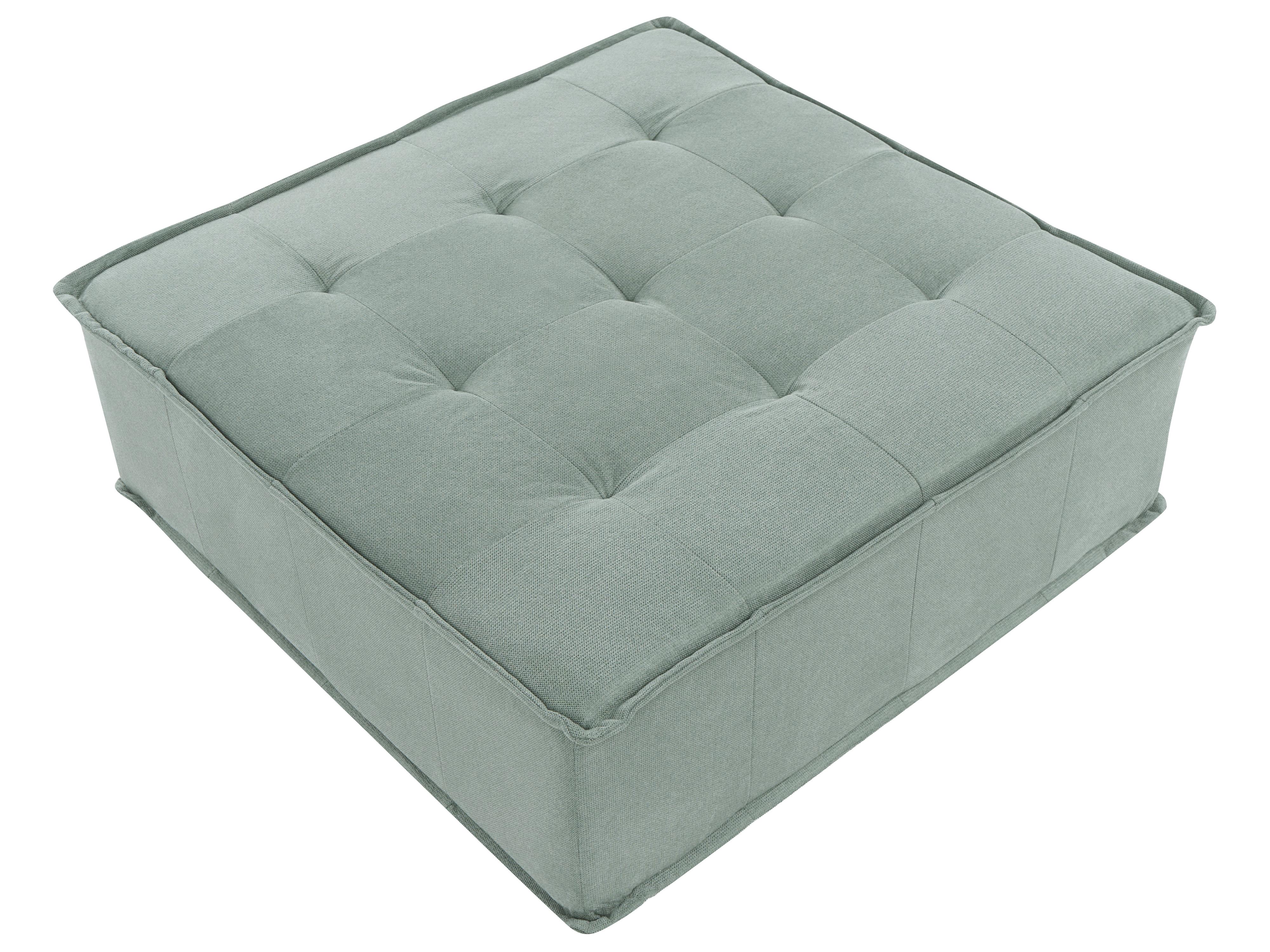 Modulaire U-vormige bank 8-zits TIBRO Stof Lichtgroen