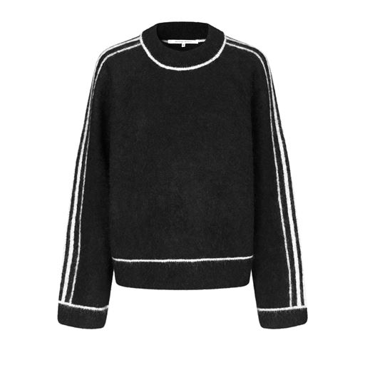 Second Female Rosemarie Striktrøje, Black, XL