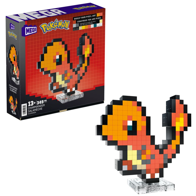 MEGA - Pokémon - Pixel Art - Glumanda