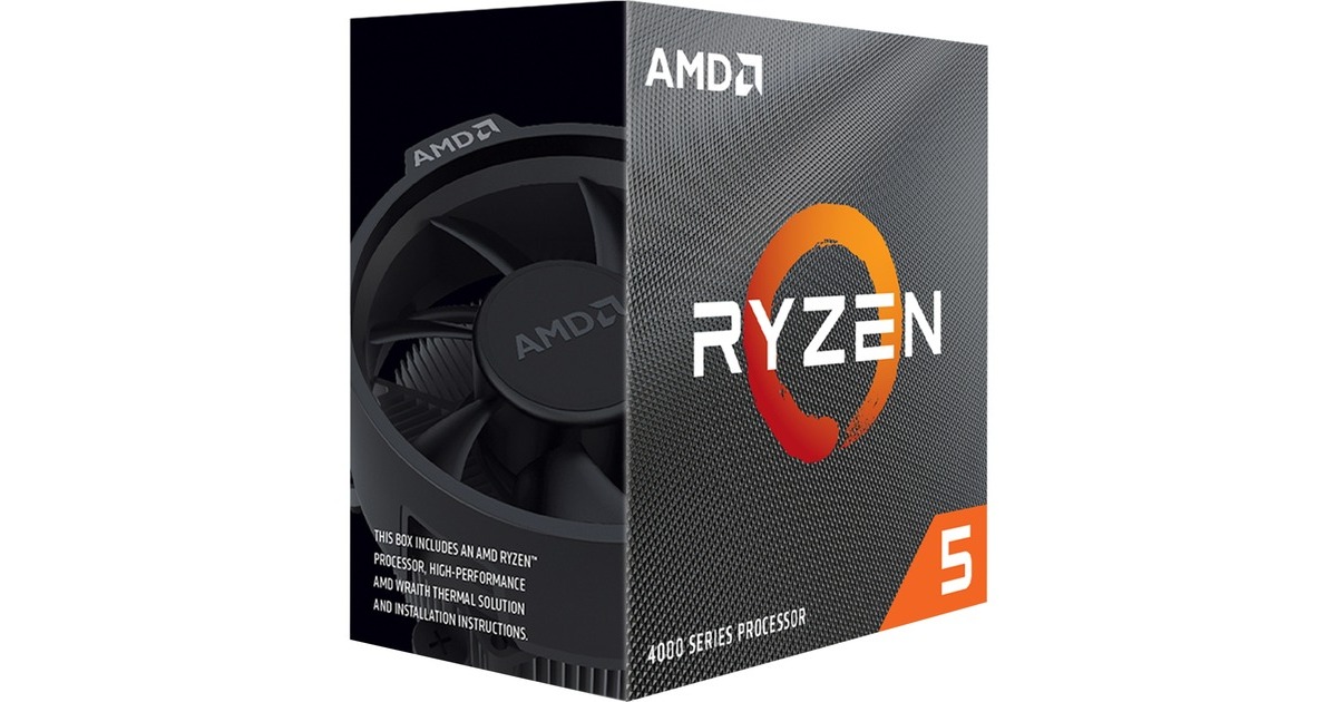 AMDRyzen 5 4500, 3,6 GHz (4,1 GHz Turbo Boost) socket AM4 processor  (Unlocked, Wraith Stealth, Boxed)