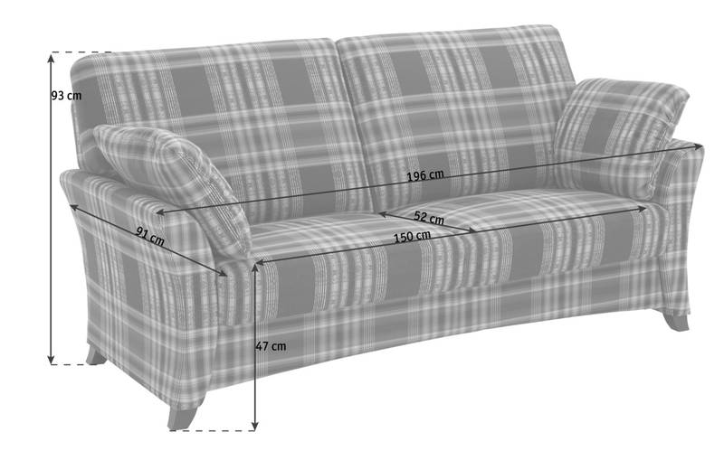 Zurbrüggen Sofa 3er SYLANIA