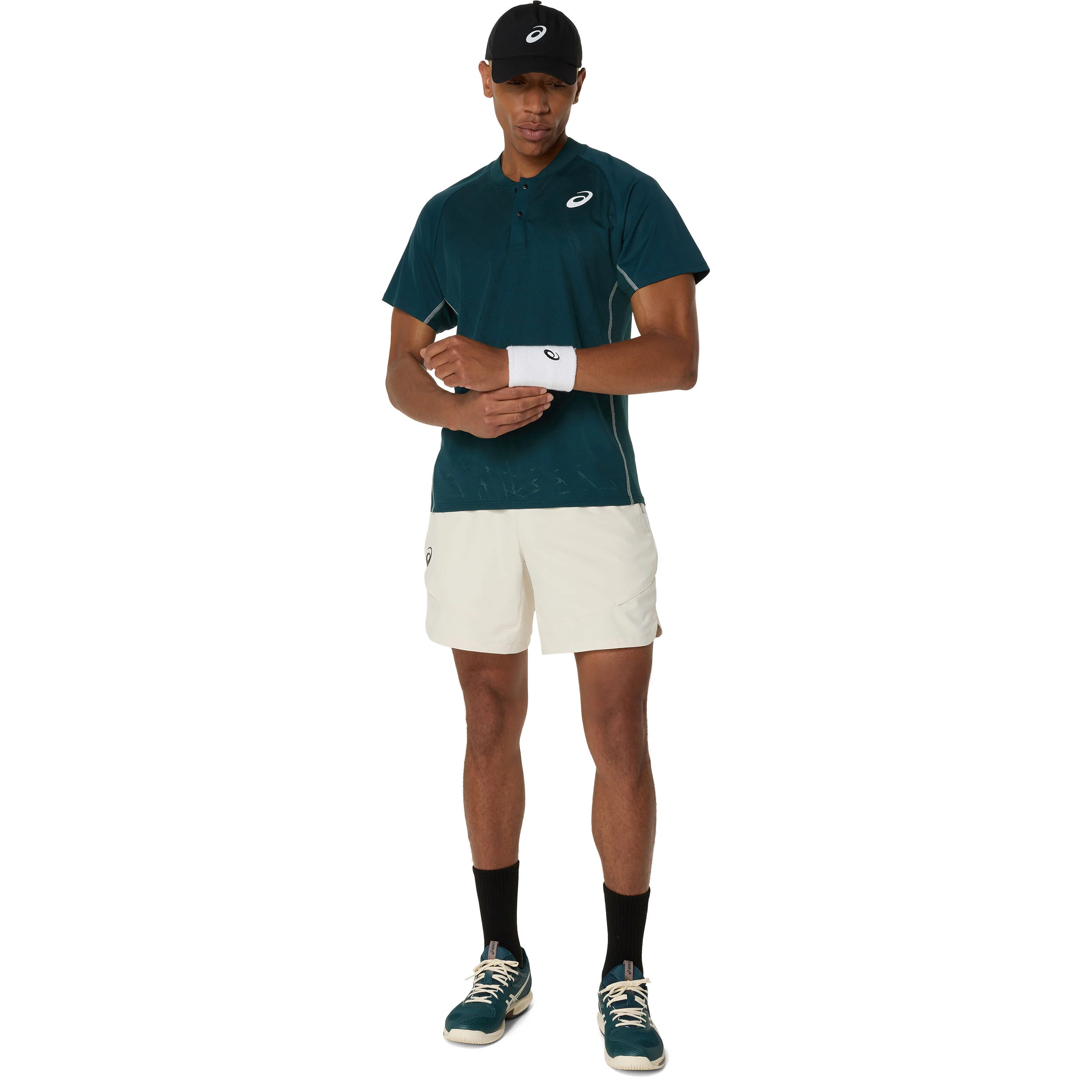 ASICS Match Actibreeze Polo Hommes - Vert Foncé