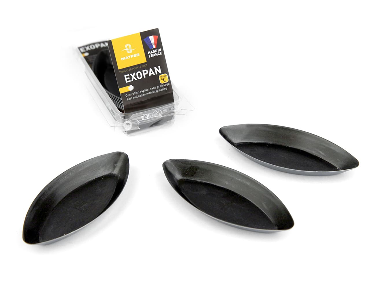 Moule Barquettes unies - Exopan® - 8 cm (x 25) - Matfer