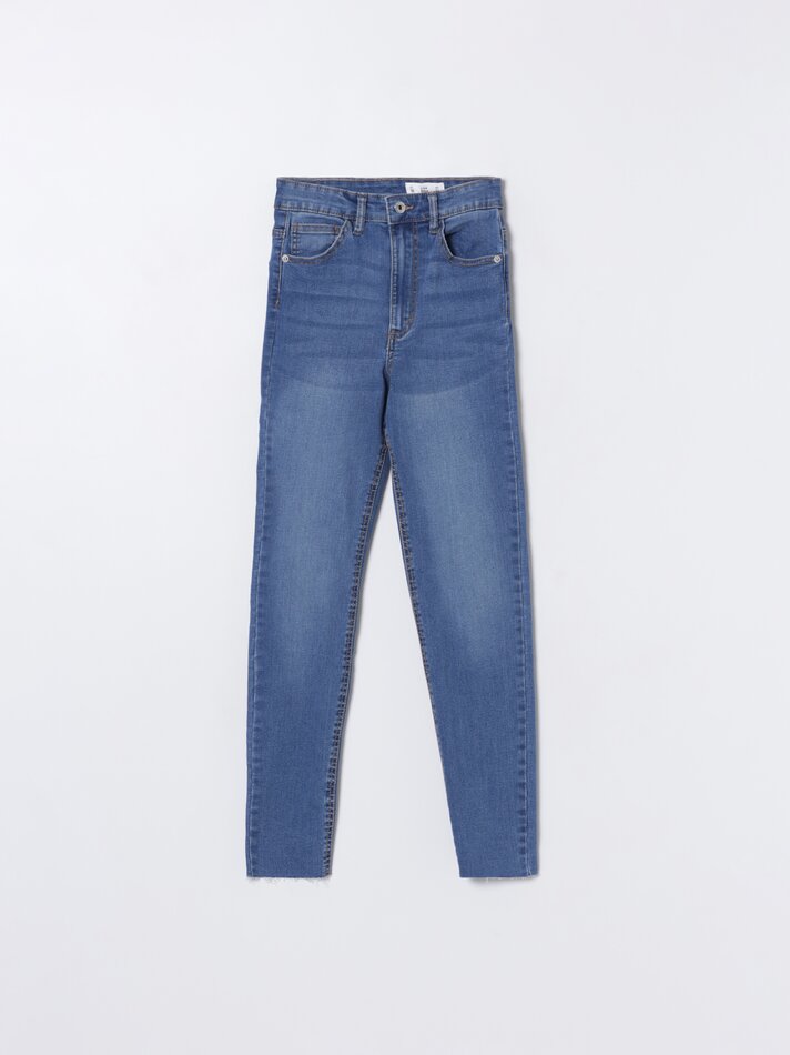 Calça jeans skinny de cintura alta - Ocean