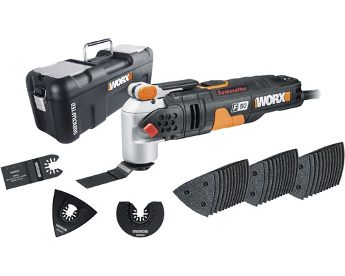 WORX 450W Sonicrafter F50 WX681 multitool, inclusief koffer en accessoires