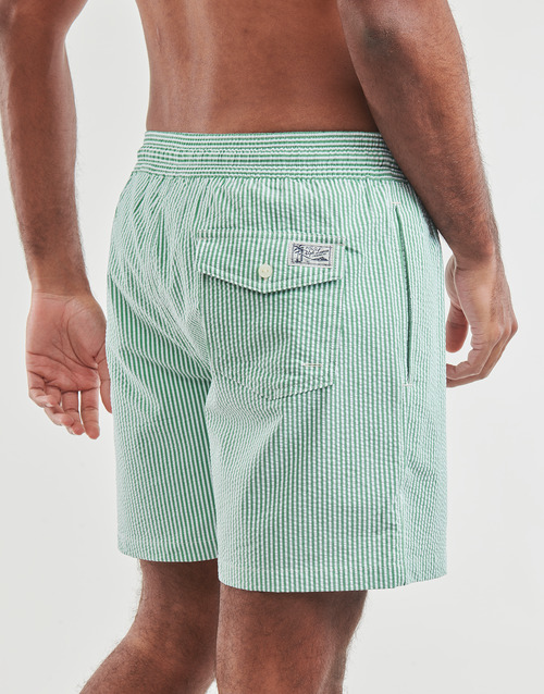 Polo Ralph Lauren - MAILLOT DE BAIN A RAYURES EN SEERSUCKER Verde / Blanco / Primario / Verde / Seersucker