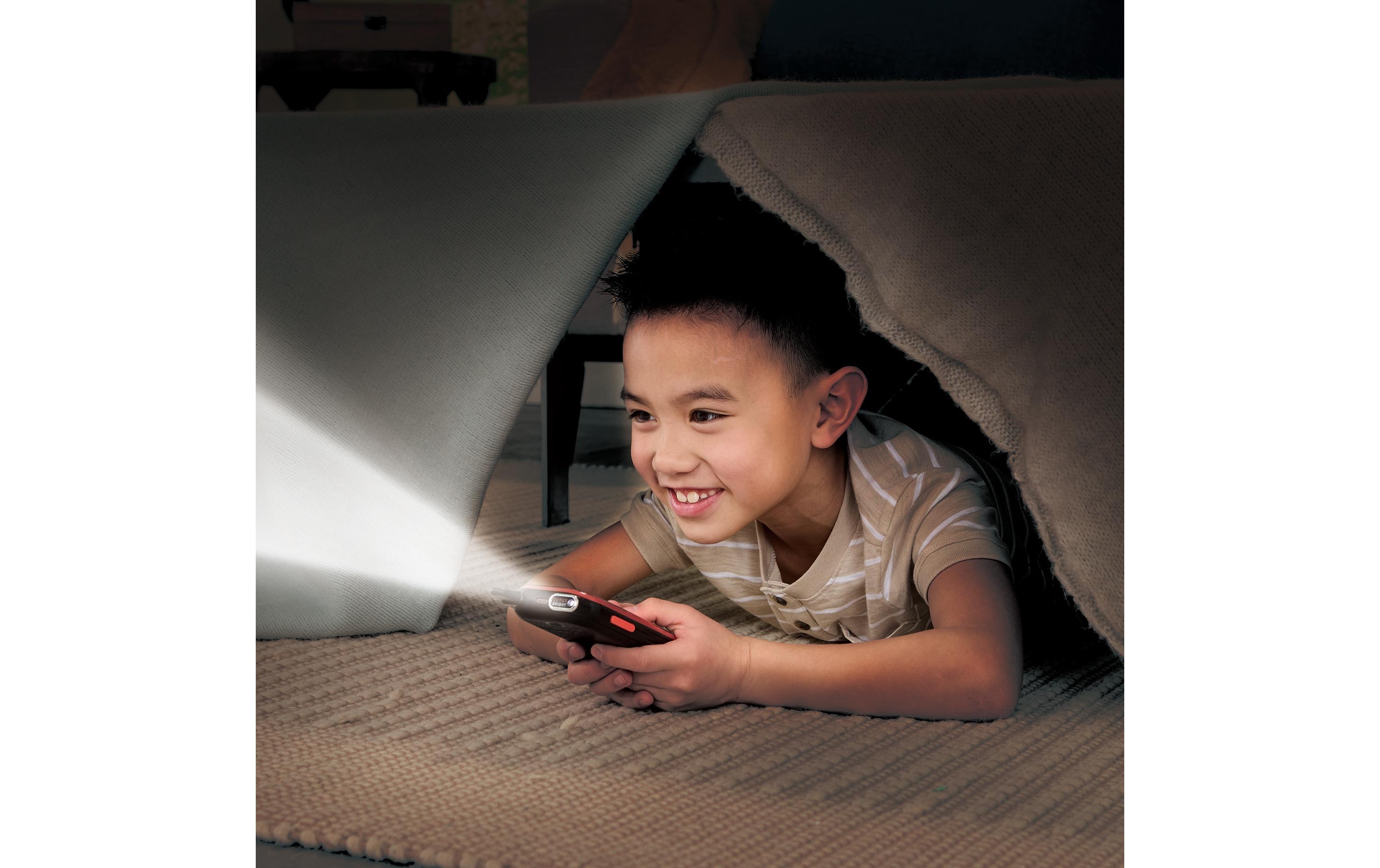 Kidi Talkie Explorer -FR-Walkie-Talkie mit Taschenlampe und lustigen Stimmverzerrungseffekten