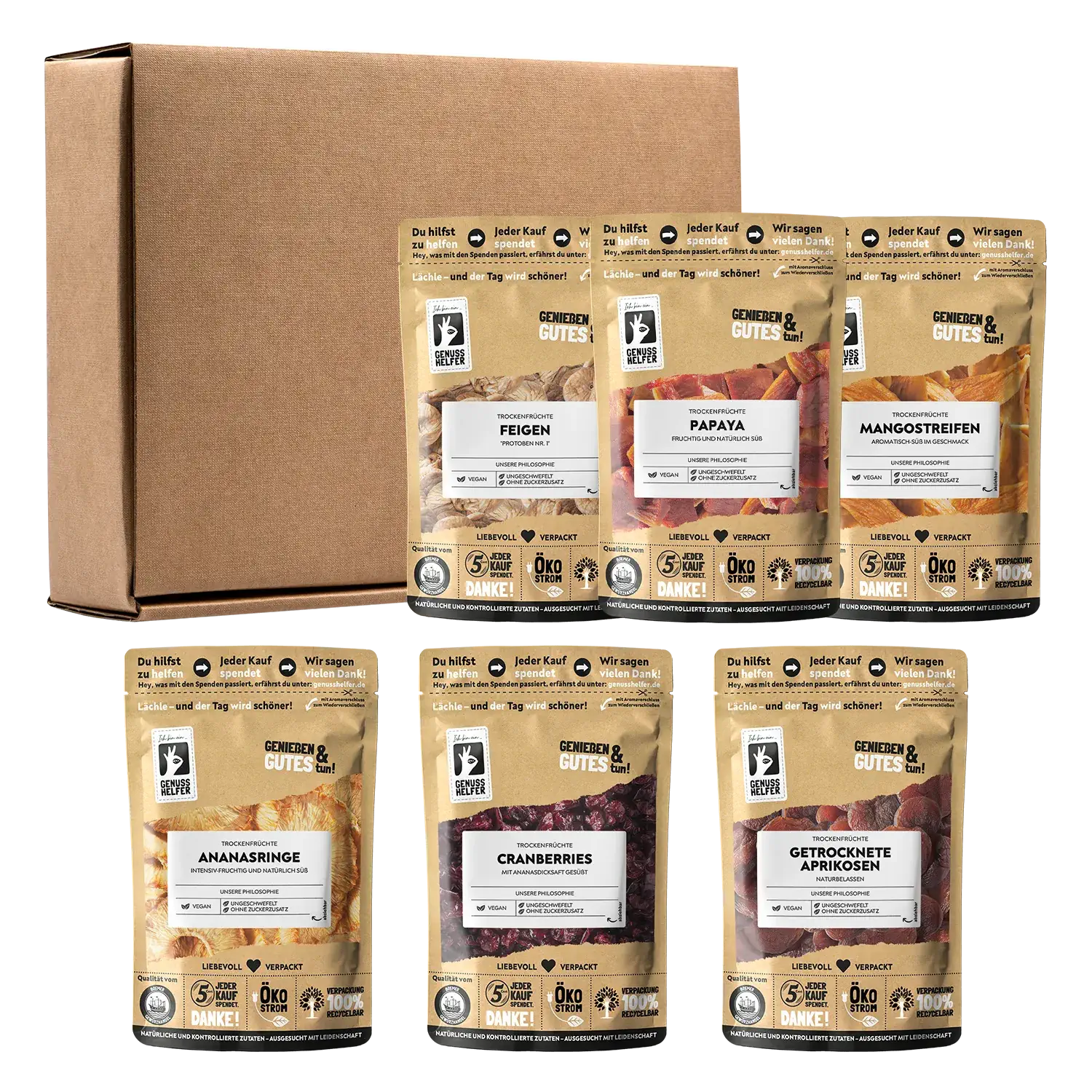 Genuss Box - Naschen ohne Reue, 6 Tlg.
