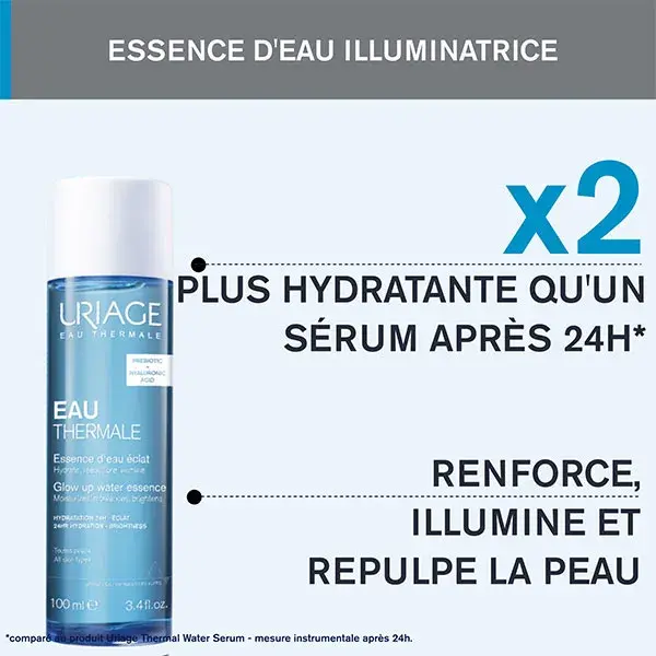 Essência de Água Termal Radiante Uriage, Água Hidratante Reequilibrante 100ml