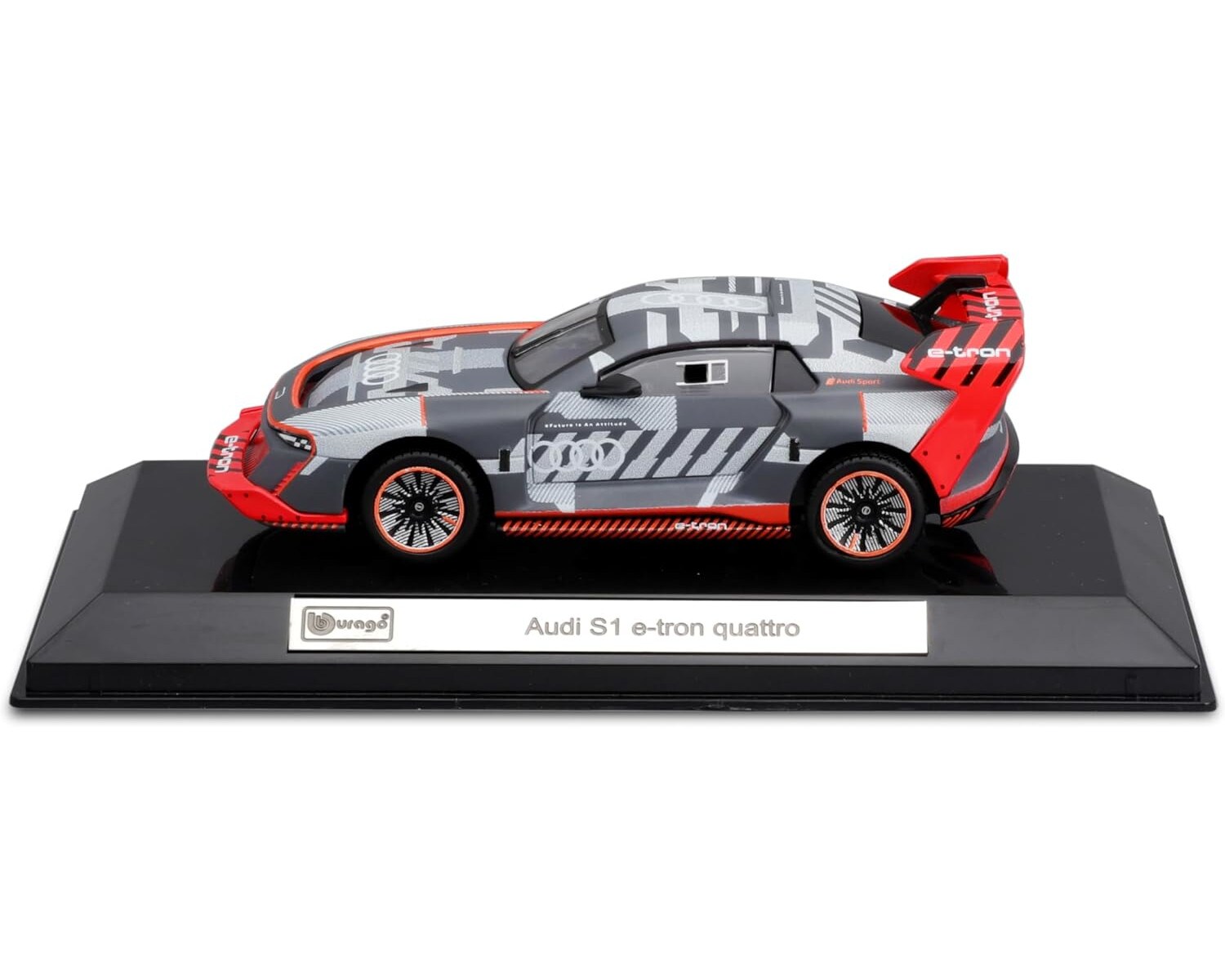 Bburago 18-38311 - Modellauto - Audi S1 e-tron quattro Hoonitron (Maßstab 1:43) Modell Auto