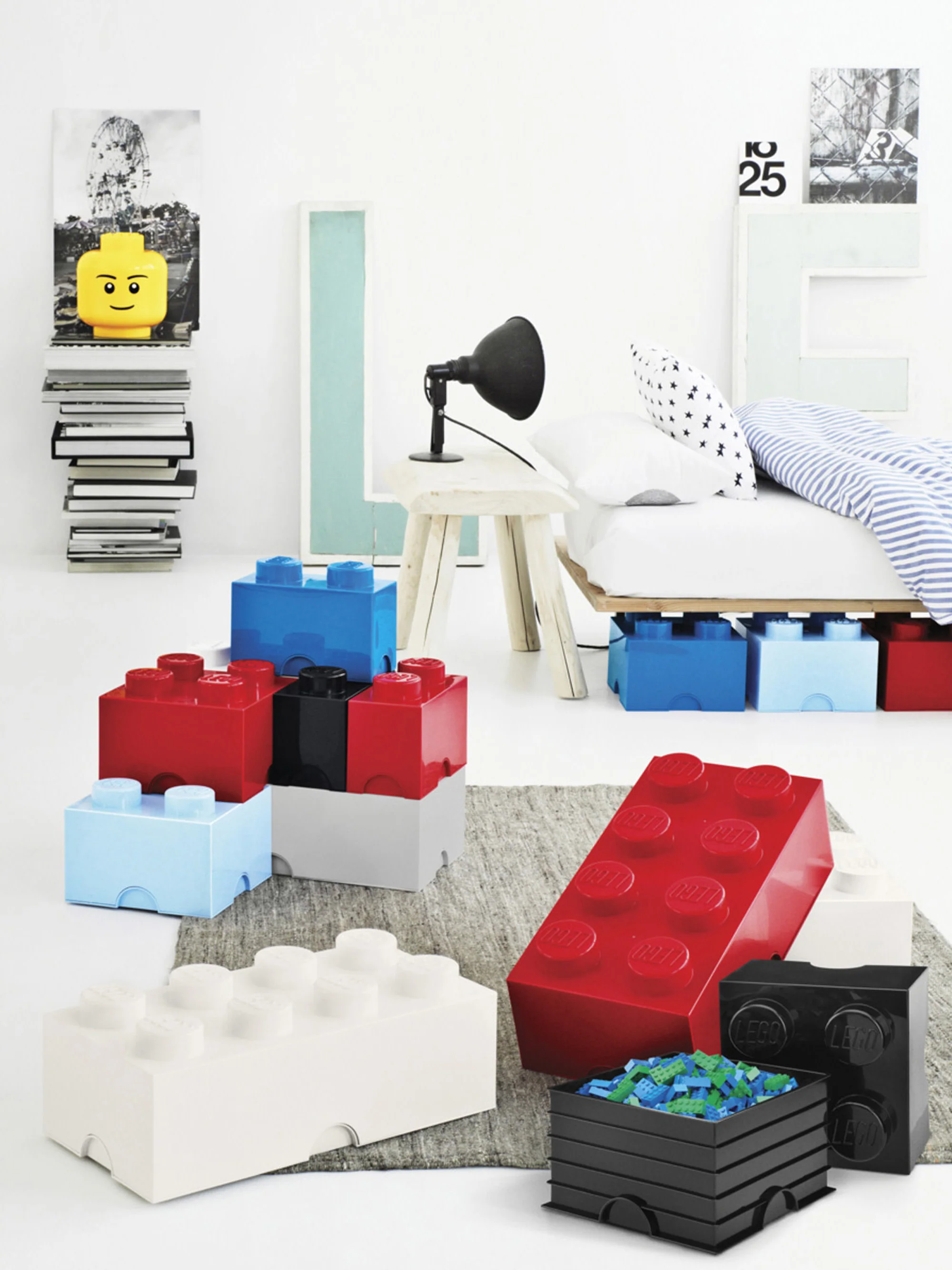 LEGO® opbergdoos Brick met 8 knoppen