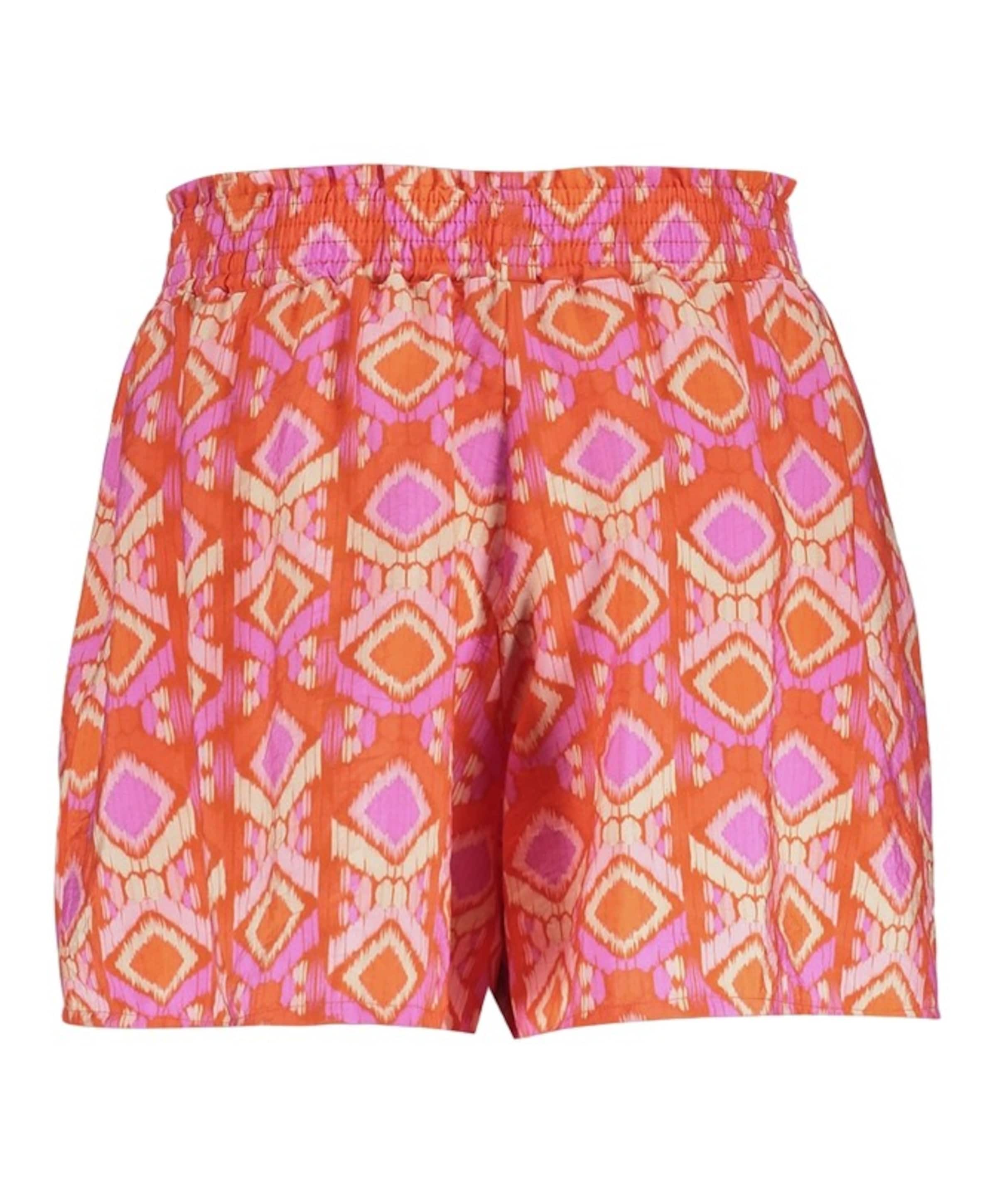 Geisha wide all over print meisjes korte broek rood