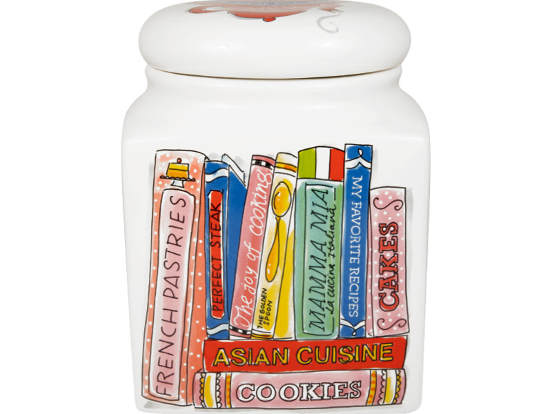 Voorraadpot vierkant 20x26cm Blond Birthday I love my kitchen