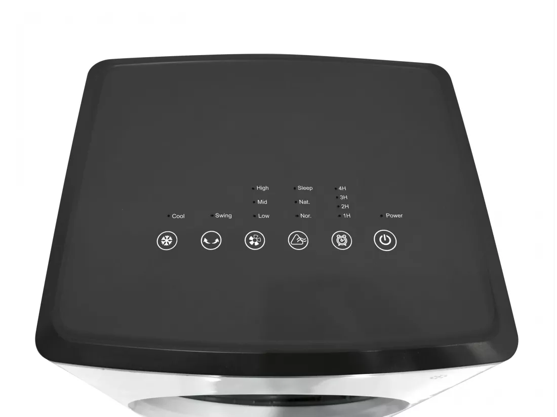 Rafraichisseur d'air par évaporation sans pales avec 3 vitesses et 2L