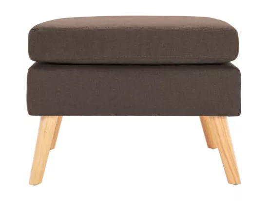 Repose-pied Marron Tissu