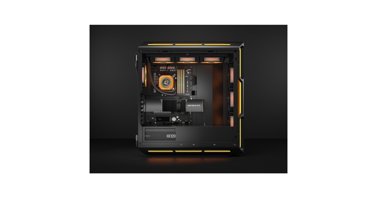 CorsairHX1200i modulaire 1200 watt voeding   (Zwart, 2x 12V-2x6, 5x PCIe)