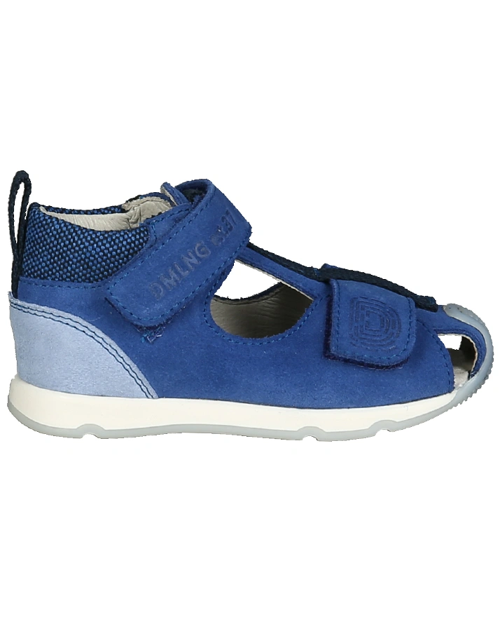 Leder-Sandalen ULLI mit Zehenschutz in blau