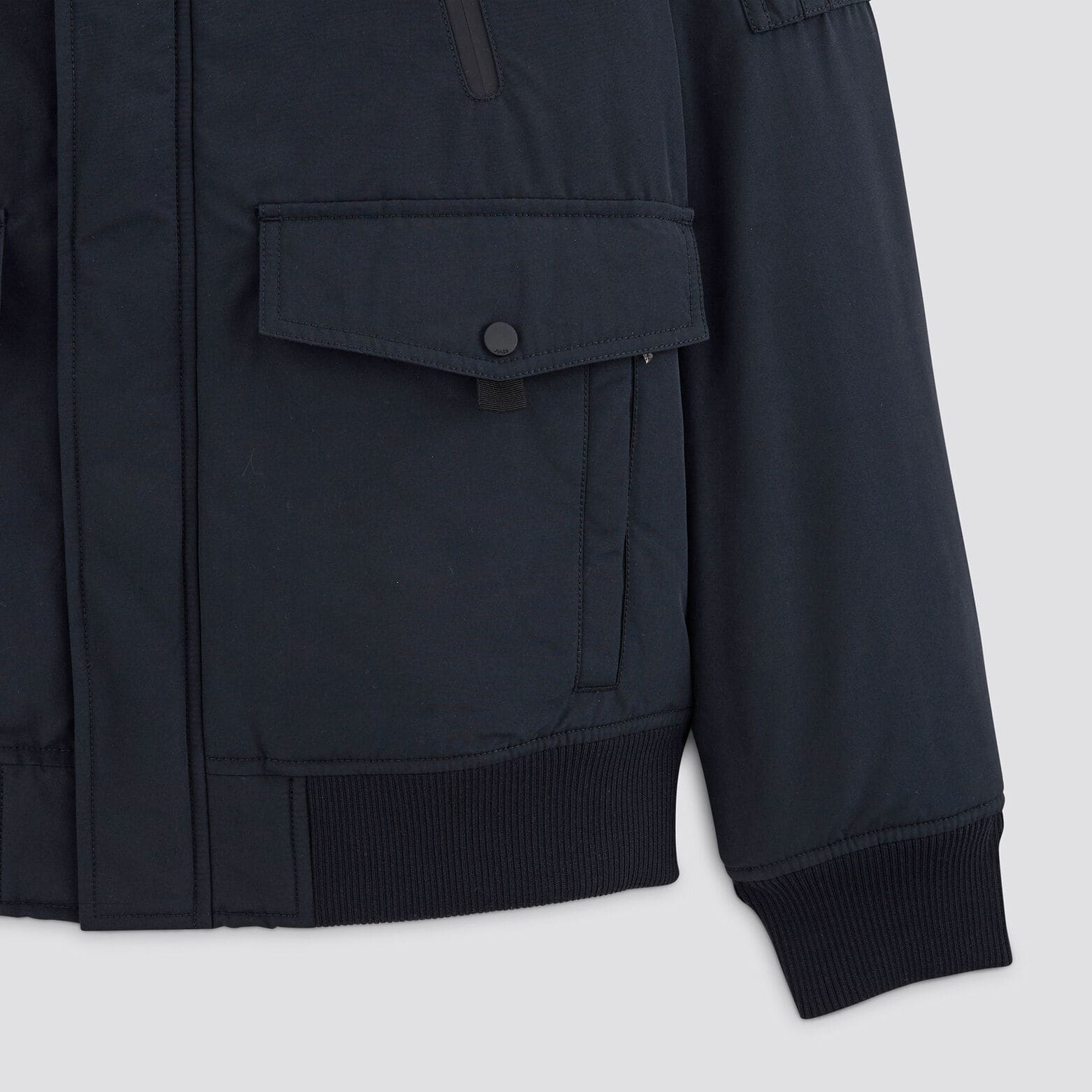 Blouson ski déperlant à capuche Bleu foncé