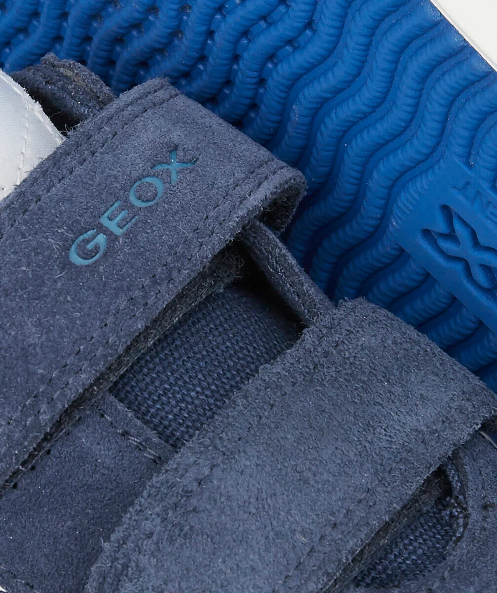GEOXLES BASKETS BLEUES EN SUÈDE ET TOILE