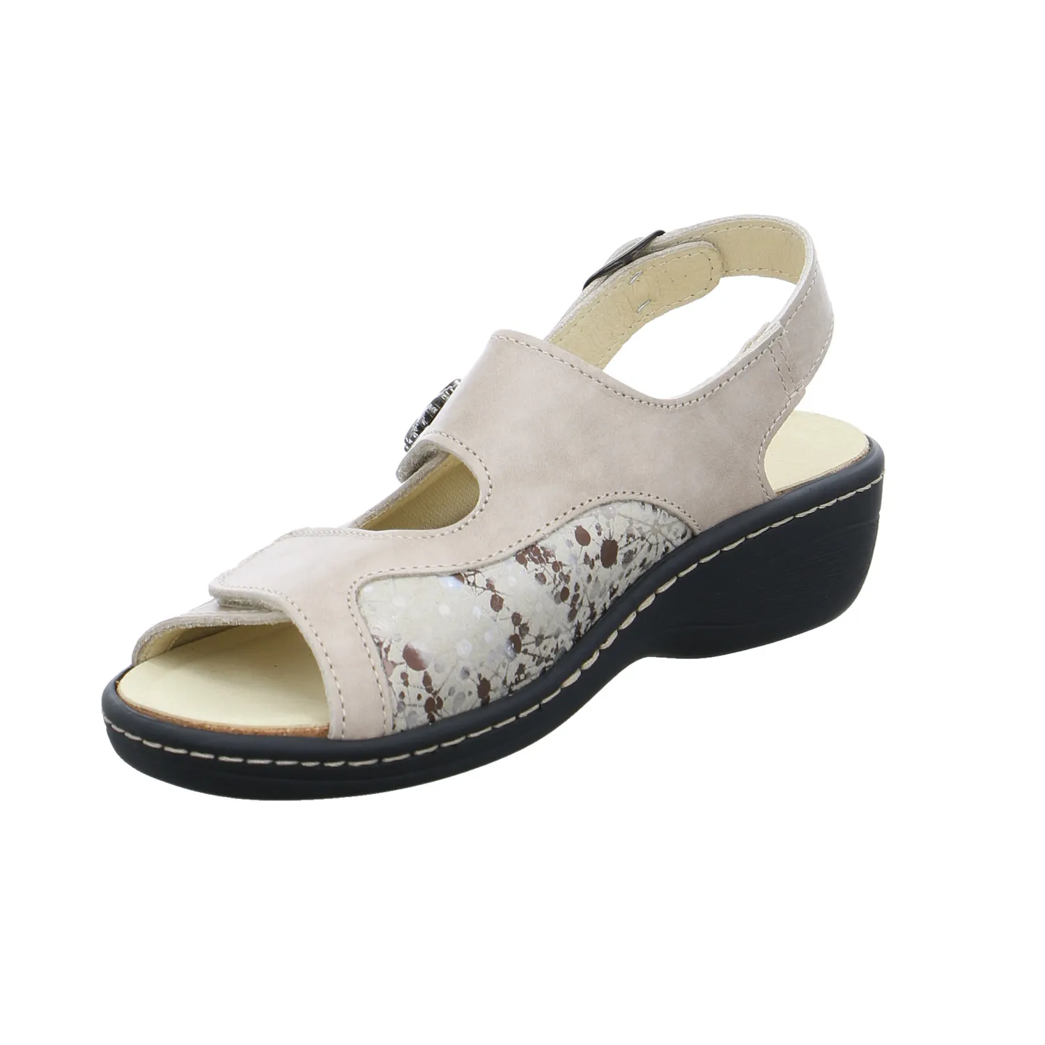 COLLECTION CHRISTA PFAFF Comfort-Sandalette Beige Leder