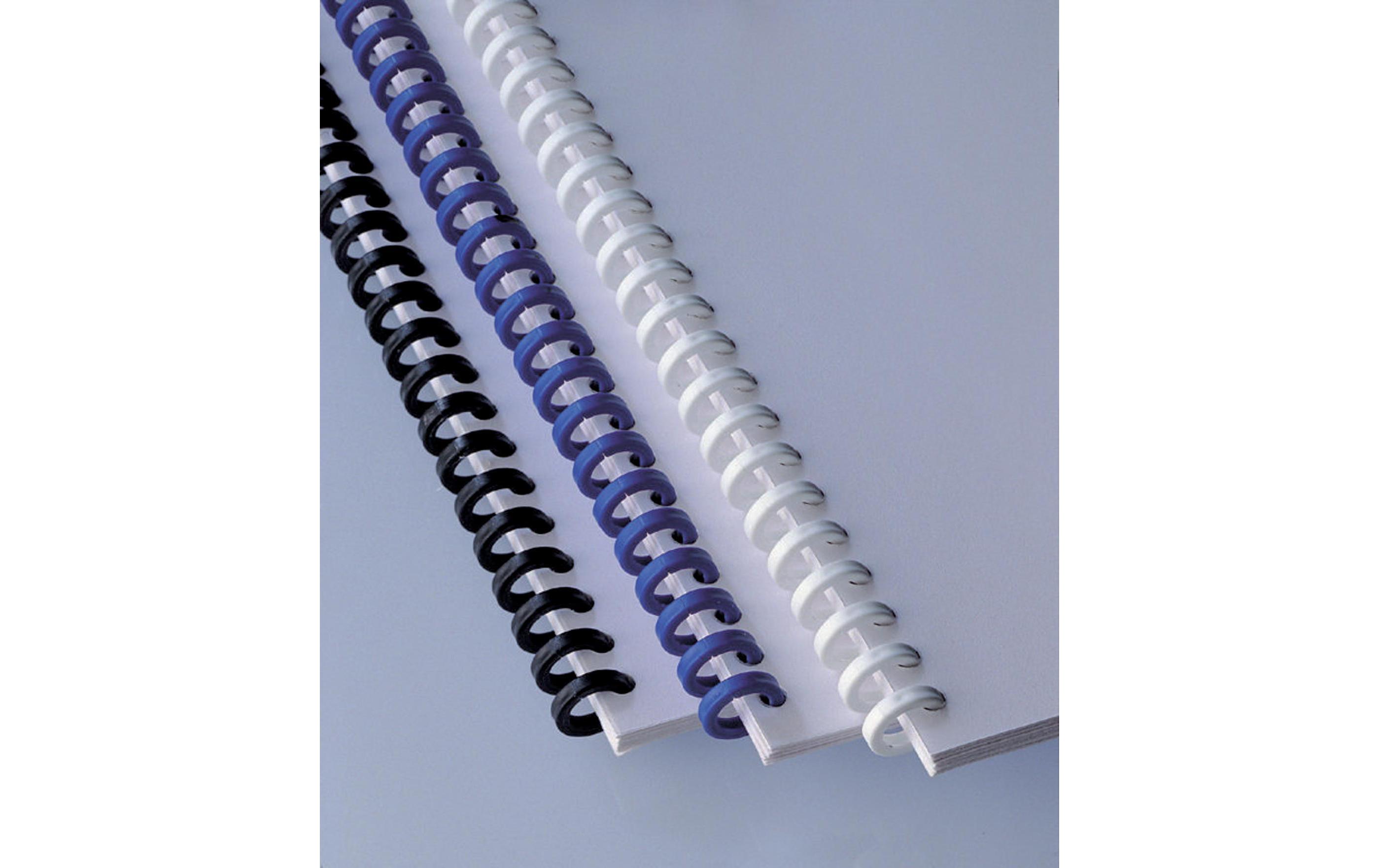 Binderücken ClickBind 8 mm Weiss, 50 StückBindung von Dokumenten, 50 Stk.