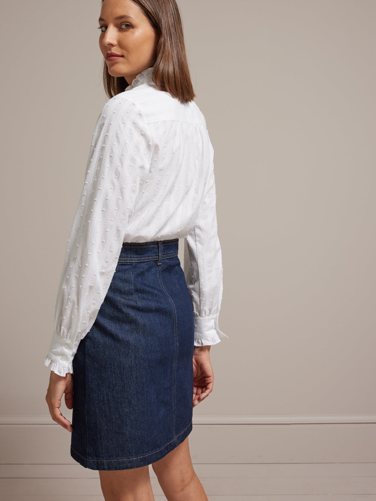Chemise trousseau plumetis femme voile dobby