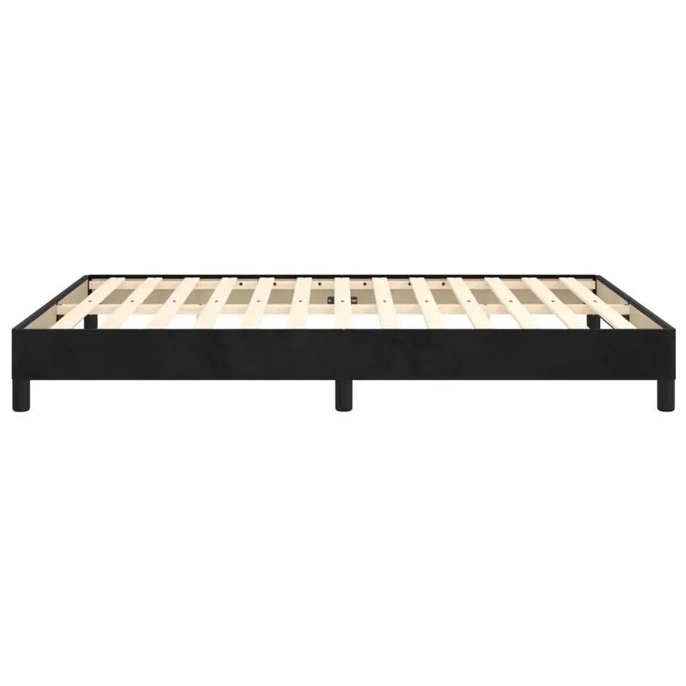 vidaXL - Bed frame zonder matras - Zwart - Fluweel - 140x200 cm