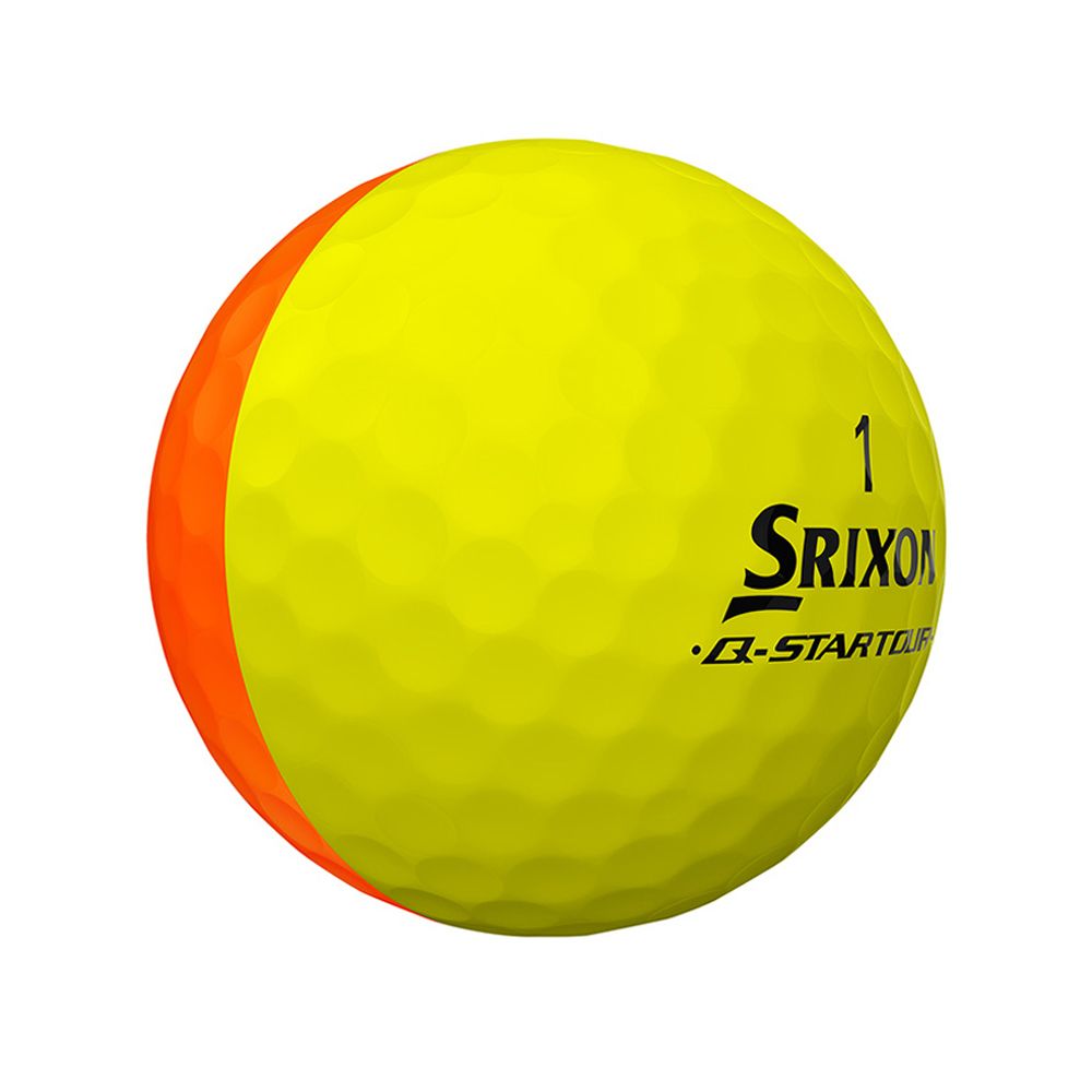 Q-STAR Tour 2 Divide Golfball Gul/Oransje