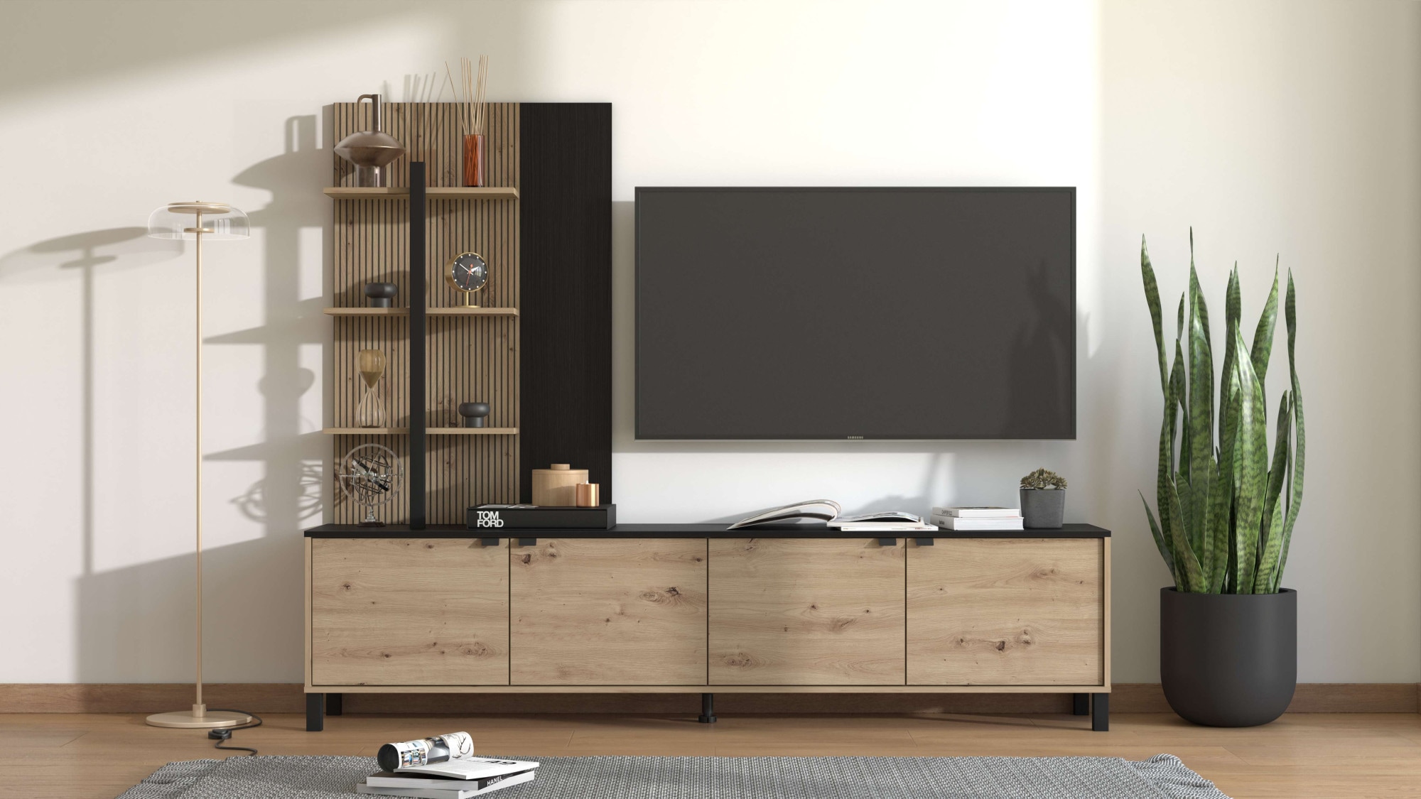Home affaire Wohnwand »Margate inkl.TV-Board und Standregal«