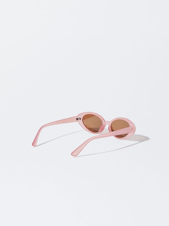 Óculos de Sol Ovais - Rosa