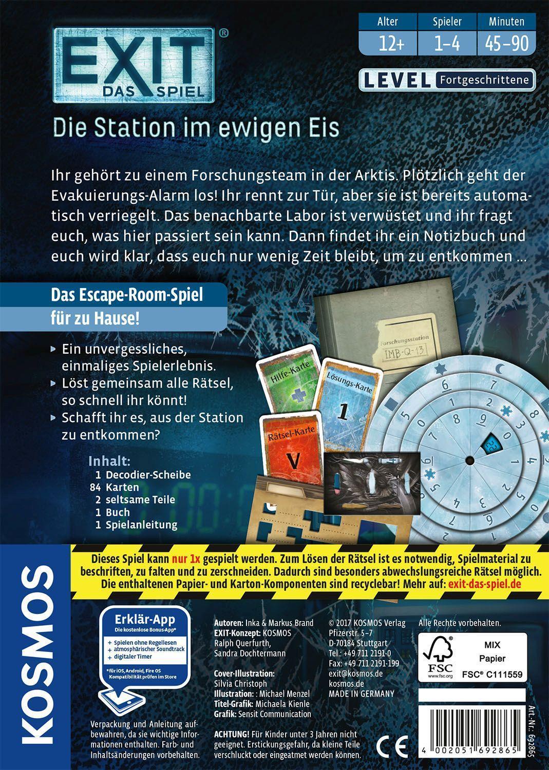 Gesellschaftsspiel – EXIT - Die Station im ewigen Eis
