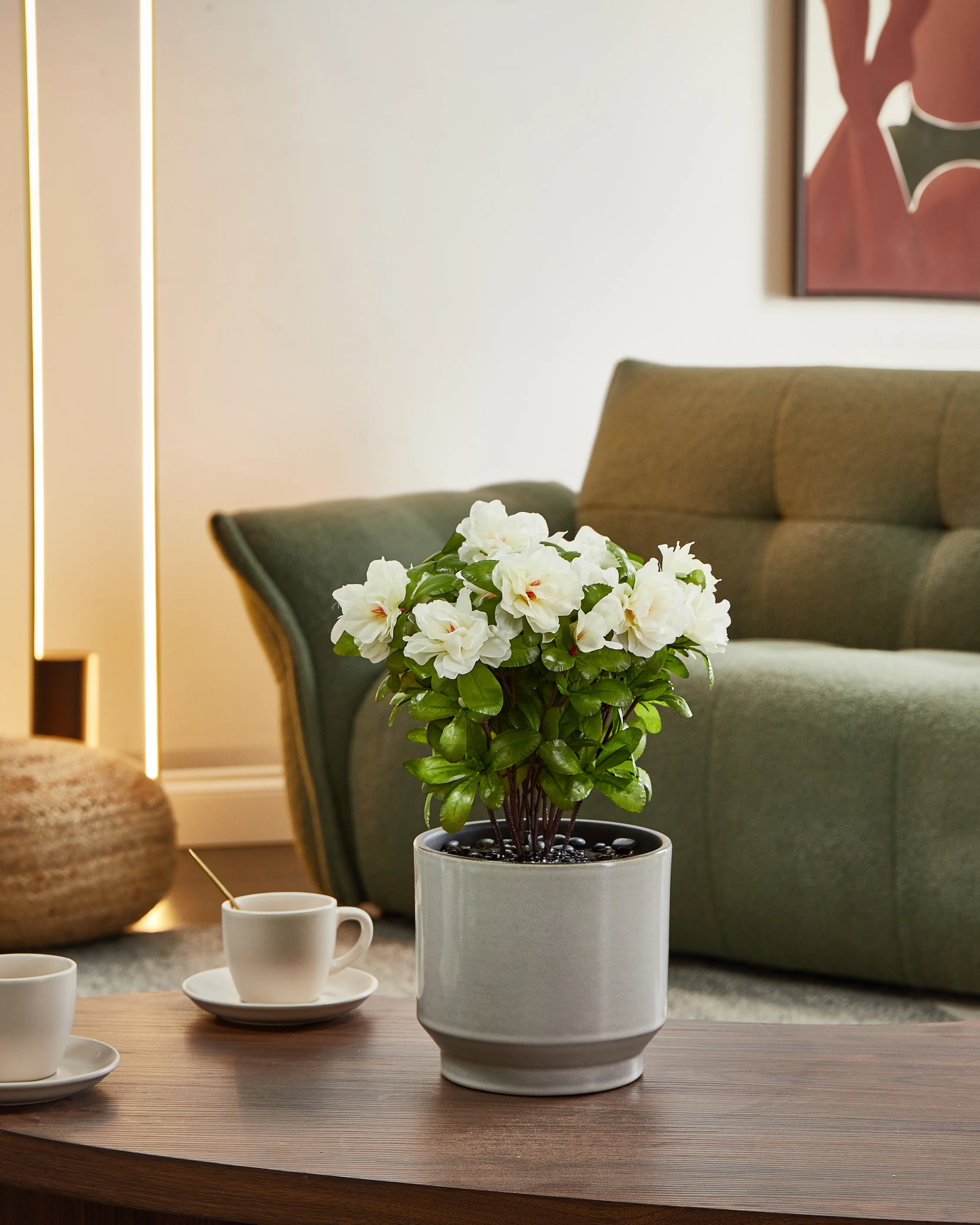 Kunstplant NOVELLA 36 cm Wit