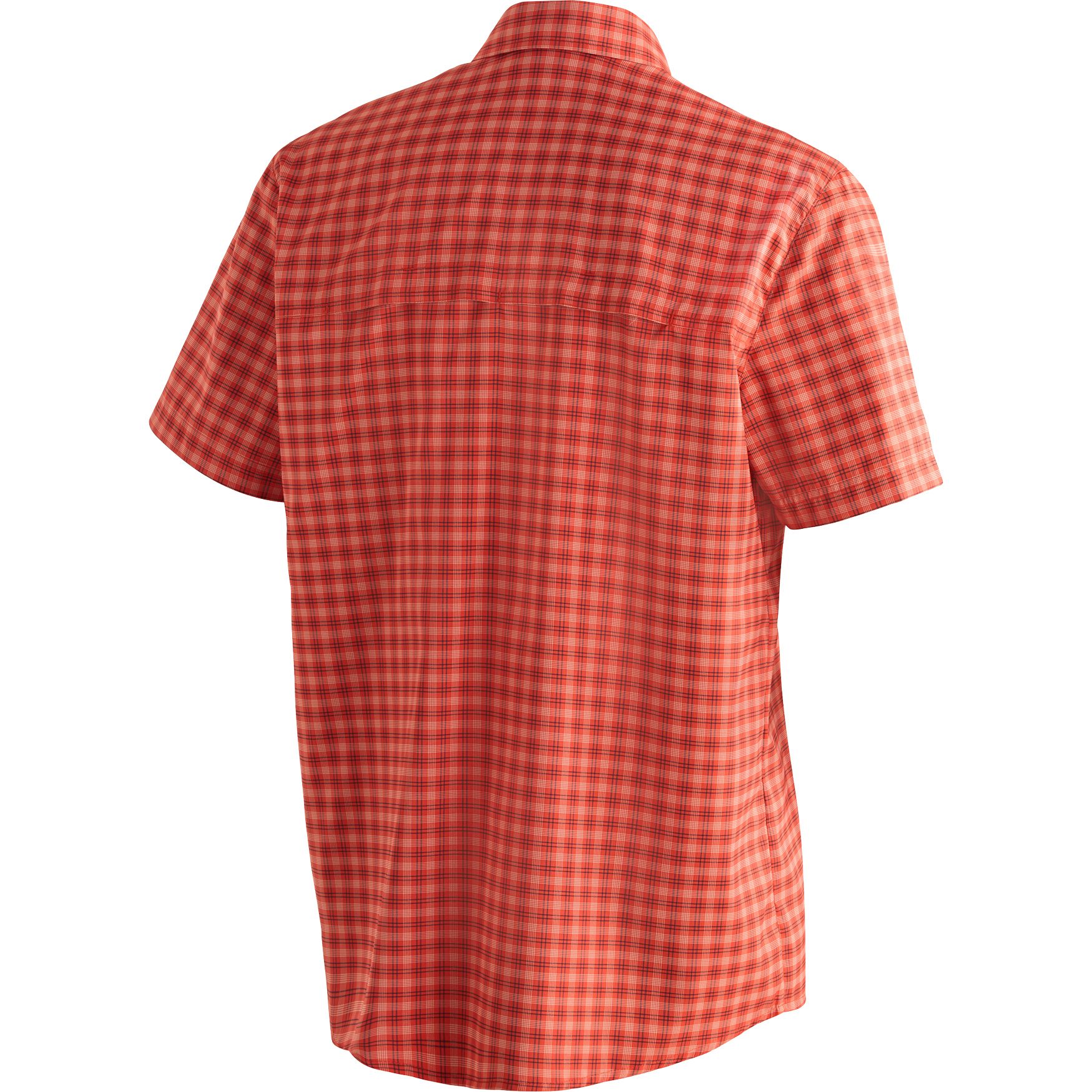 Maier Sports Mats Kurzarmhemd Herren orange check