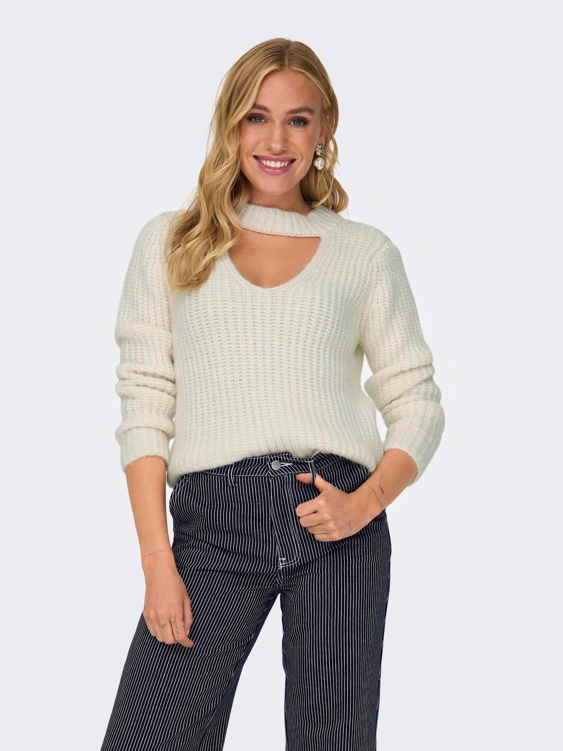 ONLRINGO Strickpullover Cloud Dancer