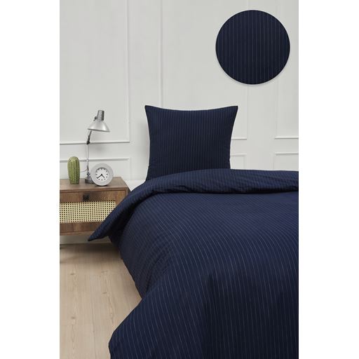 By Skagen Carina Sengesæt, Mørkeblå, 140x200 cm