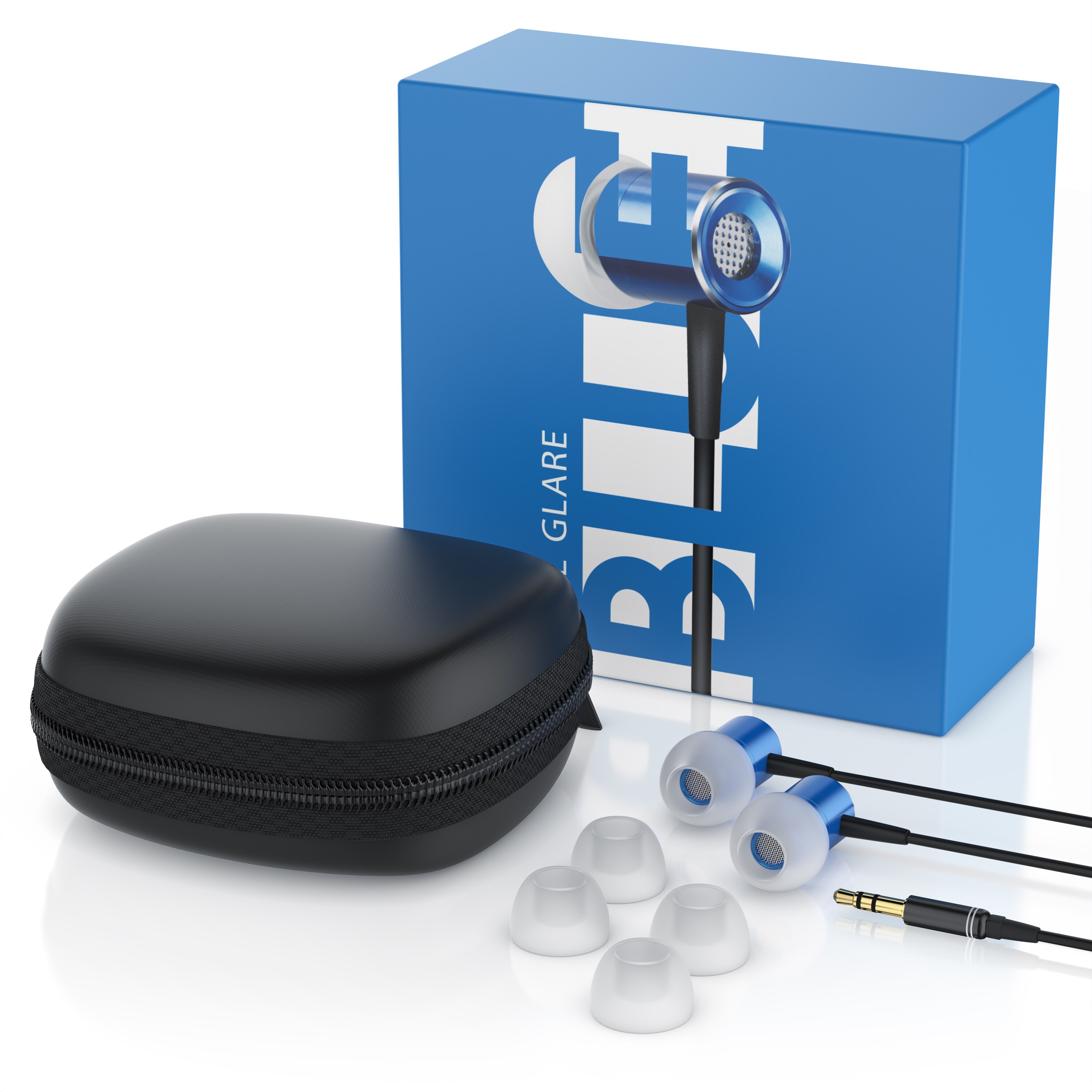 CSL High End In-Ear Kopfhörer Glare Blue Dynamischer 8mm Treiber / Noise Reduction Design