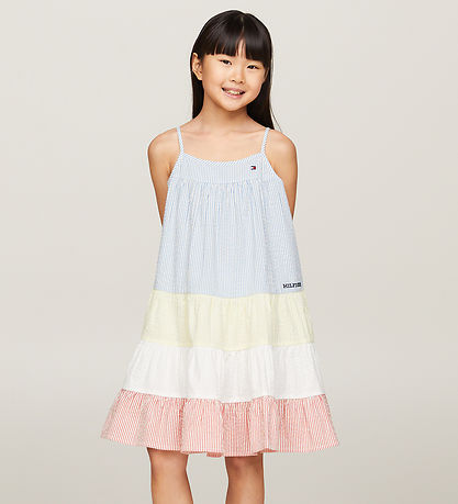 Tommy Hilfiger Kjole - Seersucker Mixed Stripe - Multi Stripe